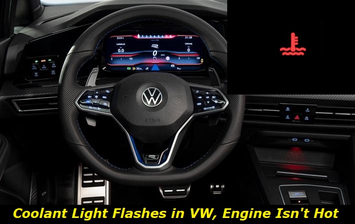 vw coolant light flashes engine is cold